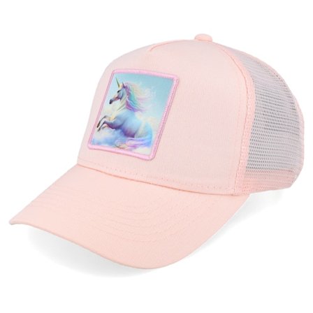 Unicorns - Rosa trucker Caps - Kids Pink Pastel Unicorn Pink Trucker @ Hatstore