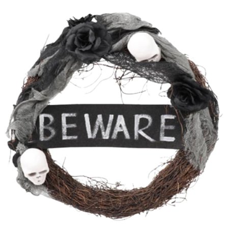 Högtidsdekorationer Halloween-dekor Skallekrans Heminredning Skräckfestdekorationer