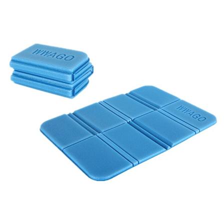 Blue Beach Campingmåtte Fugtsikker Foldbar Bærbar Picnicmåtte Pude Campingartikler blue