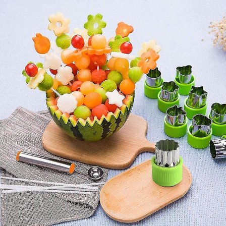 12 stk. Kageudstikkere Rustfrit Stål Grøntsags Frugt Biscuit Udskærere Forme Sæt Form Mønster, Til Børn Bagning Madlavning Mad Dekoration