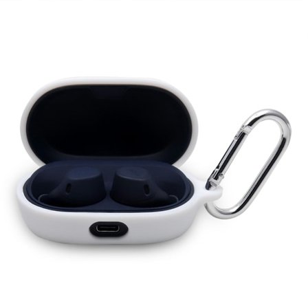 Jabra Elite 7 Active silikoneetui med nøglering - Hvid