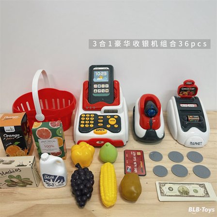 Lekkafé för Barn - Komplett med Kaffemaskin, Munkar och Kök | Rolig Leksak för Rollspel med Låtsasmat