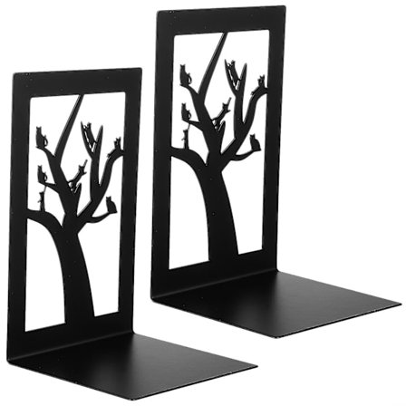 2 stk Metall Bokstøtter Bokender For Hyller Bokstopper