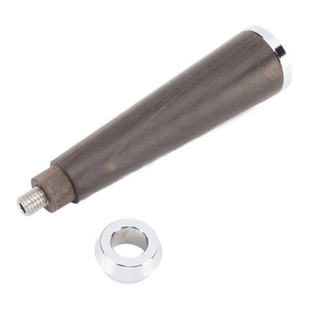 Svart Rosenträ Kaffefilterhandtag M10 Gänga Slät Yta Ersättning för Kaffemaskin