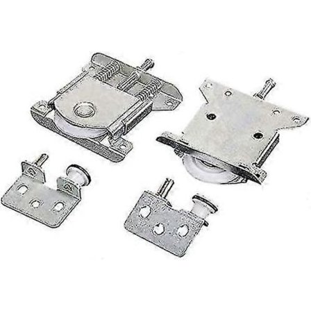 Skyvedørsrulle for skap fra Pieces, skyvedørsdeler for garderobedør, hjul, ruller, garderobeløpere, styreskinner, hjul for skyvedør til garderobeskap