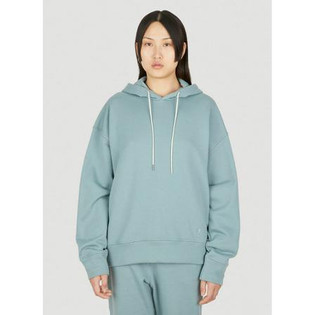 Jil Sander Embroidered Logo Hooded Sweatshirt , Blauw , Dames , Maat: S