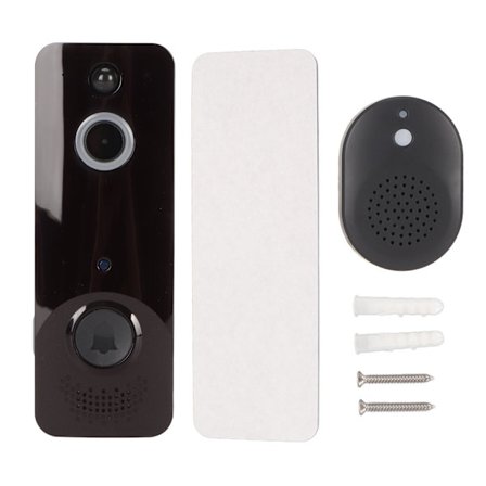 Smart WiFi Video Dørklokke med HD Video 2-veis Lyd Nattsyn Innendørs Utendørs Overvåking
