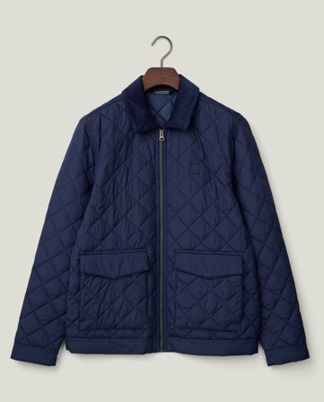 Lexington Klassisk quiltet jakke, mørkeblå