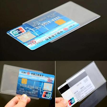 10ST Transparnt cover Skyddshållare PVC Vattentät Kredit-ID Visitkortsskydd Dokument Case