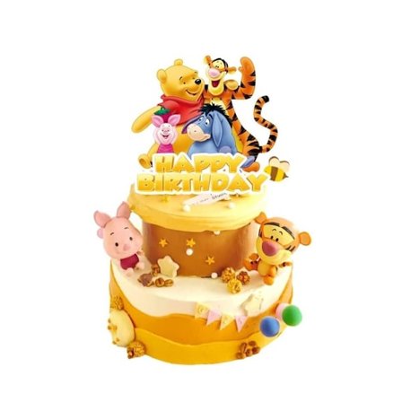 Nalle Puh Födelsedagstårta Topper Party Tillbehör Födelsedagsdekorationer