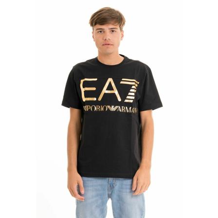 Emporio Armani Ea7, T-Shirts Zwart, Heren, Maat:L