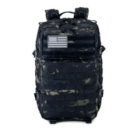 Rygsæk Taktisk Camouflage Casual Taske Militære Fans Udendørs Taske Mænd Black CP
