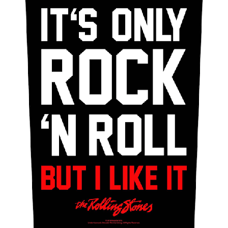 The Rolling Stones It ́s Only Rock N Roll Patch One Size Svart/Vit