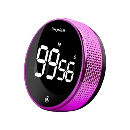 Digital LED Timer Manuell Nedräkning Väckarklocka Magnetisk Stoppur Dusch Timer (FMY)