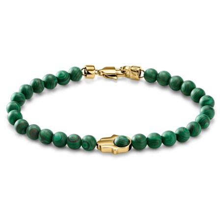 Unity | Bracelet Khamsa en malachite pour hommes - Bracelets de perles