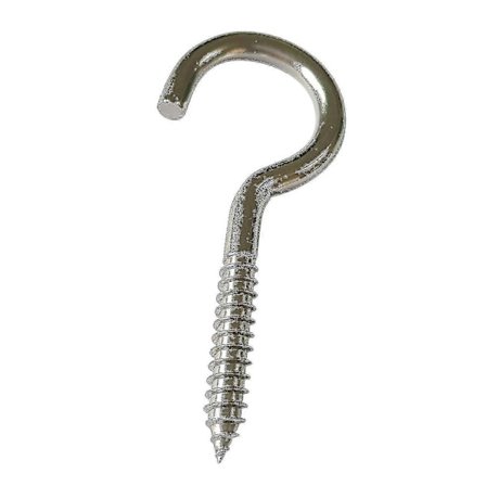 30 stk. skrukroker i rustfritt stål (304) i 3 størrelser, 40 mm, 50 mm, 65 mm, solide øyekroker