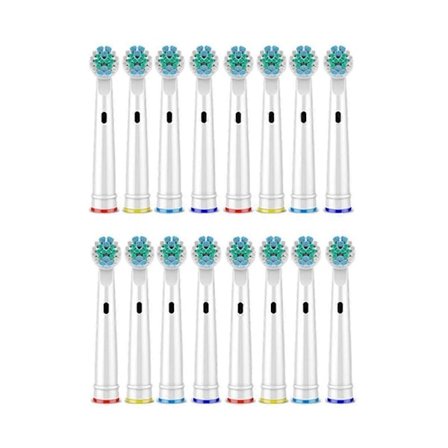16 st Ersättningsborsthuvuden för eltandborste, för känsliga borsthuvuden, borststrån D25 D30 D32 47