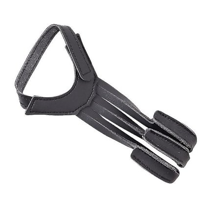 Bueskyttebeskytter Tre-Fingers Tab Handske Med Læder Håndledsrem Skydning Beskyttelse