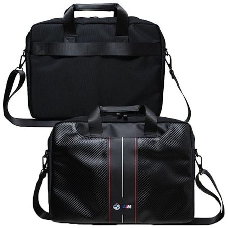BMW Carbon & Red Stripes bag for 16" bærbar PC - svart