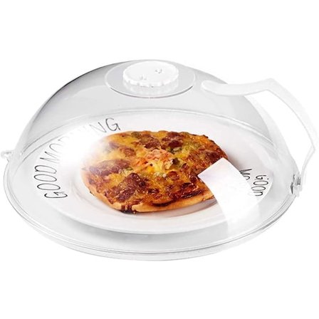 Mikrobølgeovn Stænklåg til Mad, Anti-Stænk med Dampventiler Holder Mikrobølgeovnen Ren