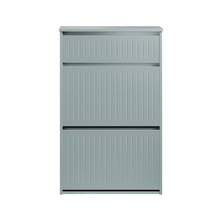 SoBuy lysegrå skoskab med 1 skuffe 26.01x61.01x100cm, funktionel FSR165-HG