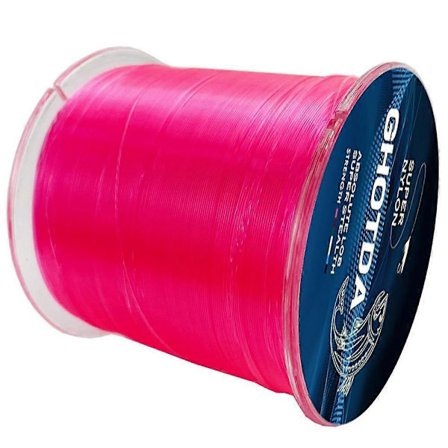 500m Supersterk Nylon Fiskesene 5-30LB Monofilament Slitesterk Kompatibel med Fiske etter Stein, Hav og Karp