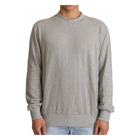 Dolce & Gabbana Cotton Crewneck Pullover Sweater Grå, Herre