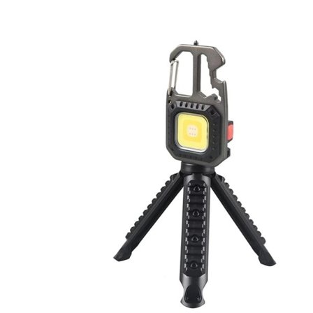 Mini LED Lommelykt Arbeid Lys Oppladbar Nøkkelring Lys Utendørs Camping Lys