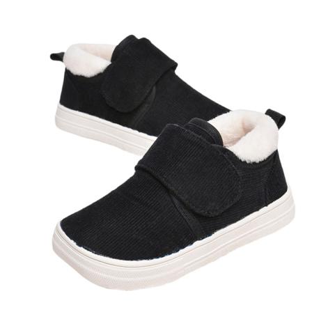 Barn Fuzzy Moccasin Tofflor Rund Tå Varm Casual Sko Walking