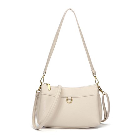 Dame crossbody-veske, veske for damer i middelalderen, myk skinn avslappet skulderveske med stor kapasitet, moteriktig veske, egnet for å gi til mødre