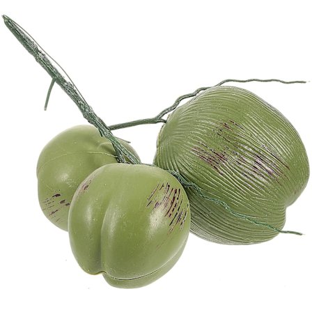 1 bunt falska kokosnötter konstgjorda kokosnötter frukt foto rekvisita bondgård dekoration (34.00X27.00X27.00CM, som visas på bilden)