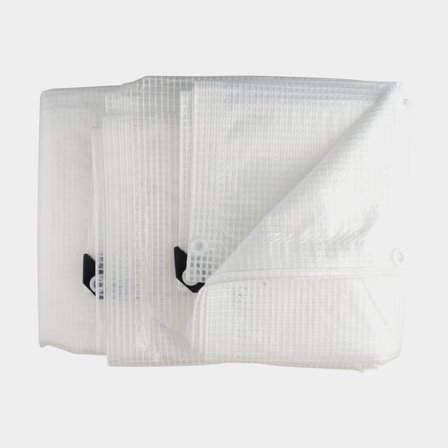 Plane Classic, rautenverstärkt, 120 g / m², transparent, 3 x 4 Meter - Boot