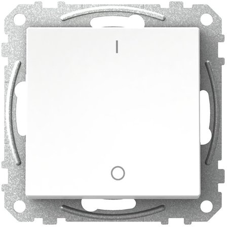 Schneider Electric Exxact WDE002106 Strømbryter firkantet vippe, uten klør, hvit 2 poler, Strømbrytere & vegguttak