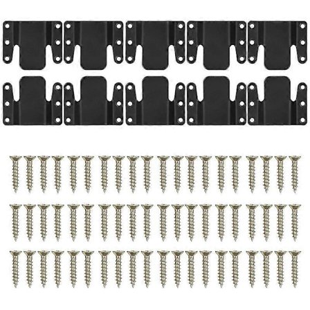 10 kpl Sohvan osien liittimiä, universaali sohvan osien lukitus, helposti asennettavat sohvakiinnikkeet tukevaan huonekalujen liittämiseen [DB]