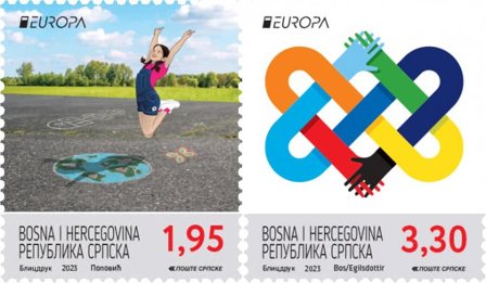 Serbisk Rep - EUROPA 2023 Fred - Postfrisk sæt 2v