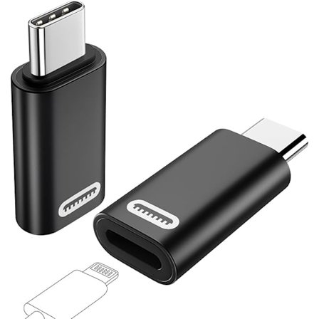 Lightning till USB C hona-adapter, Lightning till USB C adapterkonverter med 35W snabb PD-laddare och dataöverföring