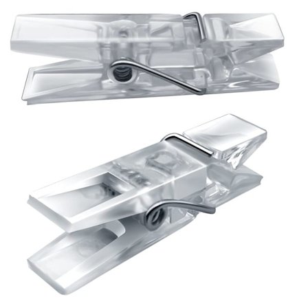 Tøjklemmer til tørresnor, Mini tøjklemmer stærke til fotos vasketøj foto små klare klemmer til ophængning af fotos tøjklemmer 50 stk