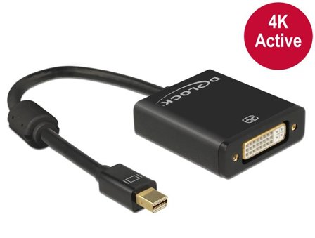 Delock video adapter - Mini DisplayPort til DVI-I - 20 cm