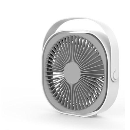 USB Pöytätuuletin 4000mAh 20cm, Ladattavat Kannettavat Pöytätuulettimet 3 Säädettävällä Nopeudella