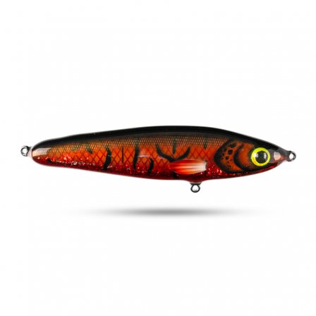 Pineslope Lures Beef Jerky Shallow 22cm, 130g - Red/Black Glitter