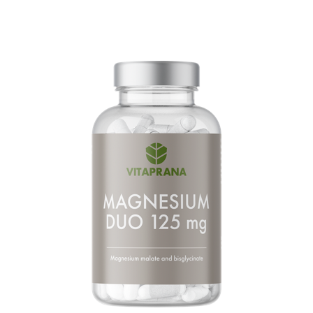 Vitaprana Magnesium Duo 125 mg 100 kapsler - Bodyman.dk