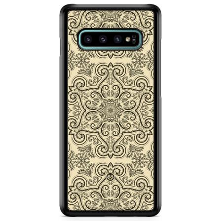 Bjornberry Skal Samsung Galaxy S10 - Beige Retromönster