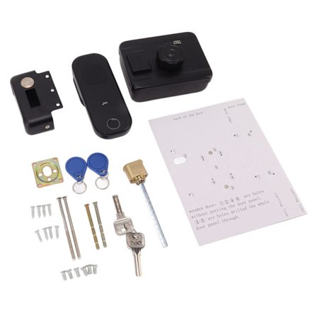 Smart Fingeravtrykkslås Utendørs Vanntett Jerndør Ekstern Kombinasjonslås Leilighet Elektronisk Tuya Smart Kombinasjon Elektronisk Lås