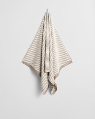 GANT - Stripete håndkle 70x140 taupe beige