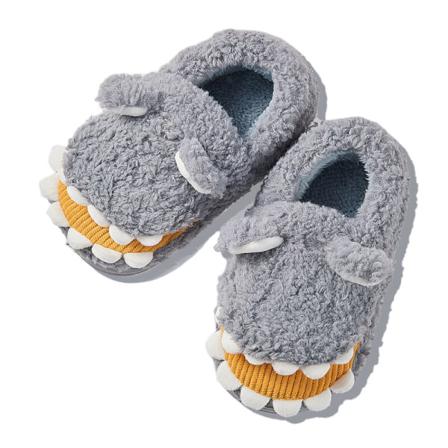 Vuxna Barn Rund Toe Animal Plysch Toffel Sovrum Hem Skor