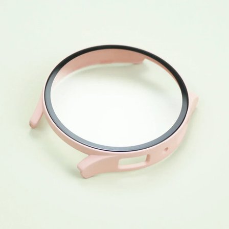 Härdat glas + Skal för Samsung Galaxy Watch 7/6/5/4 skydd 44mm 40mm Full PC stötfångare skärmskydd Galaxy Watch FE Tillbehör