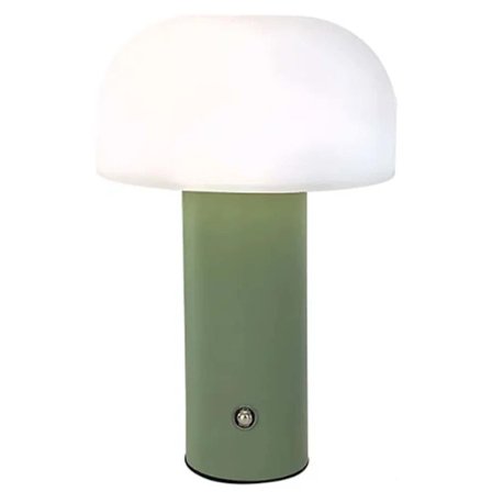 Retro Pöytävalaisin Sieni | Langaton Ladattava LED-lamppu Vihreä