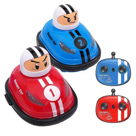 1 sarja Speed Bumper Cars -lelu Mini Fjärrstyrda Ejektorit Ajoneuvot kaukosäätimellä
