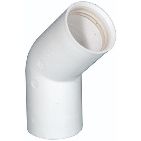 Purus 2910422 Taivutettu putki 45°, pistoliitin 40 mm, Sisätilaviemäri
