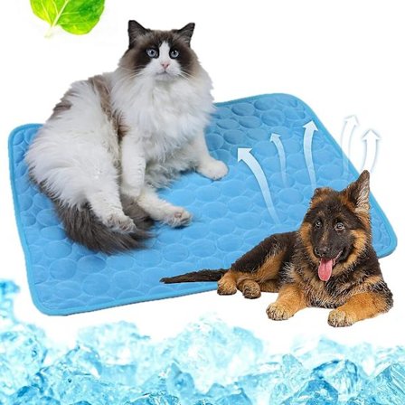 Dog Cooling Mat Sleeping Cooling Pad Washable Ice Silk Cool Blanket For Kennel Sofa Bed